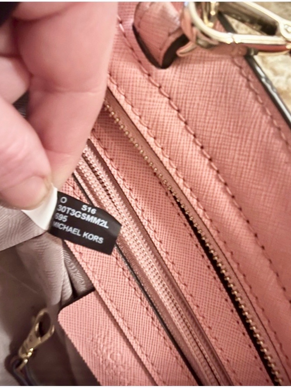 MICHAEL KORS LEATHER Selma crossbody pink - Picture 5 of 10